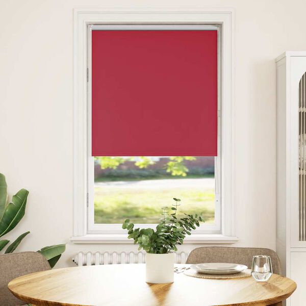 vidaXL Verdunkelungsrollo Rot 70x175 cm Stoffbreite 65,7 cm Polyester