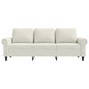 vidaXL 3-Sitzer-Sofa Creme 180 cm Samt