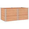 vidaXL Hochbeet Braun 200 x 100 x 91 cm WPC und Aluminium
