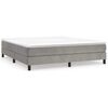 vidaXL Boxspringbettgestell Hellgrau 180x200 cm Samt