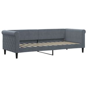 vidaXL Tagesbett Dunkelgrau 80x200 cm Samt