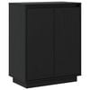 vidaXL Sideboard Schwarz 60x34x75 cm Massivholz Kiefer