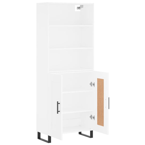 vidaXL Highboard Wei&szlig; 69,5x34x180 cm Holzwerkstoff