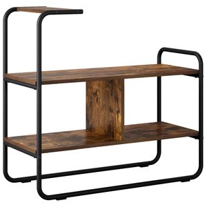 vidaXL Konsolentisch Ger&auml;ucherte Eiche 80 x 35 x 75 cm Holzwerkstoff