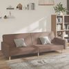 vidaXL Schlafsofa 2-Sitzer Taupe Stoff