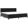 vidaXL Boxspringbett mit Matratze Schwarz 200 x 200 cm Kunstleder