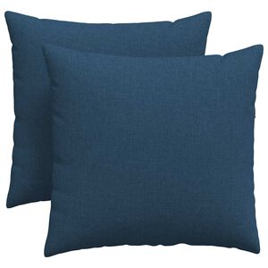 vidaXL Sofakissen 2 pcs Blau 45 x 45 cm Stoff