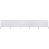 vidaXL 5-teiliges Windschutzgewebe 600 x 120 cm Sandweiß