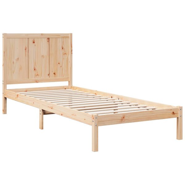 vidaXL Massivholzbett Extra Lang ohne Matratze 90x210 cm