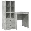vidaXL Schreibtisch Beton Grau 115,5 x 50 x 127 cm 2 stk.