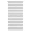 vidaXL Doppelrollo Hellgrau 90x100 cm Stoffbreite 85,9 cm Polyester