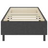 vidaXL Boxspringbett Dunkelgrau Stoff 100x200 cm