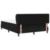 vidaXL Boxspringbett mit Matratze Schwarz 160 x 200 cm Stoff