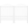 vidaXL Gartenzaun WOERDEN 2 stk. 170 x 225 cm Wei&szlig;