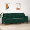 vidaXL 3-Sitzer-Sofa Dunkelgr&uuml;n 180 cm Samt