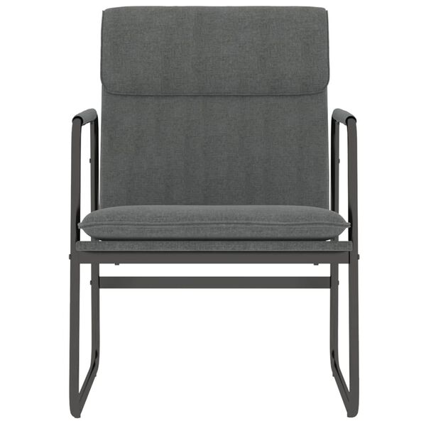 vidaXL Loungesessel Dunkelgrau 55x64x80 cm Stoff