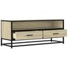 vidaXL TV-Schrank Sonoma-Eiche 100x34,5x40 cm Holzwerkstoff und Metall