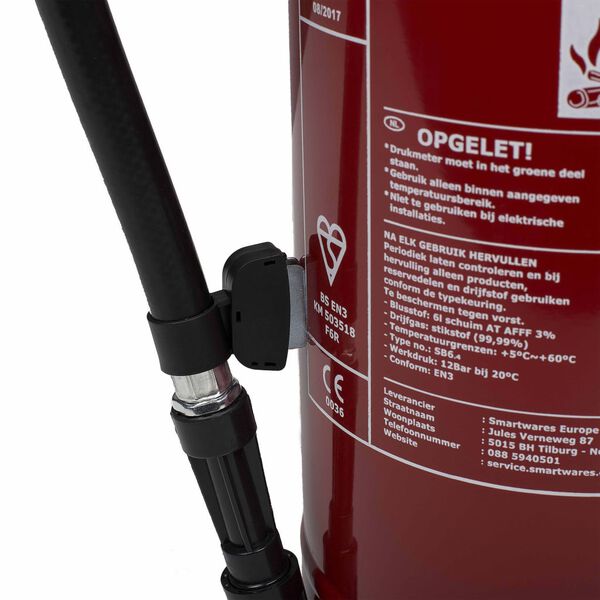 Smartwares Schaum-Feuerl&ouml;scher SB6 6 L Brandklassen AB Stahl 10.015.05