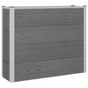 vidaXL Hochbeet Grau 100 x 30 x 22 cm WPC und Aluminium