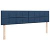 vidaXL Ottoman-Bett mit Matratze Blau 160x200 cm Stoff