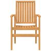 vidaXL Gartenst&uuml;hle 6 Stk. Stapelbar 56,5x57,5x91 cm Massivholz Teak