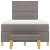 vidaXL Boxspringbett mit Matratze Taupe 120 x 200 cm Stoff