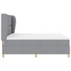vidaXL Boxspringbett mit Matratze Hellgrau 200 x 180 cm Stoff