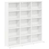 vidaXL CD Regal Wei&szlig; 96 x 23,5 x 97,5 cm Holzwerkstoff