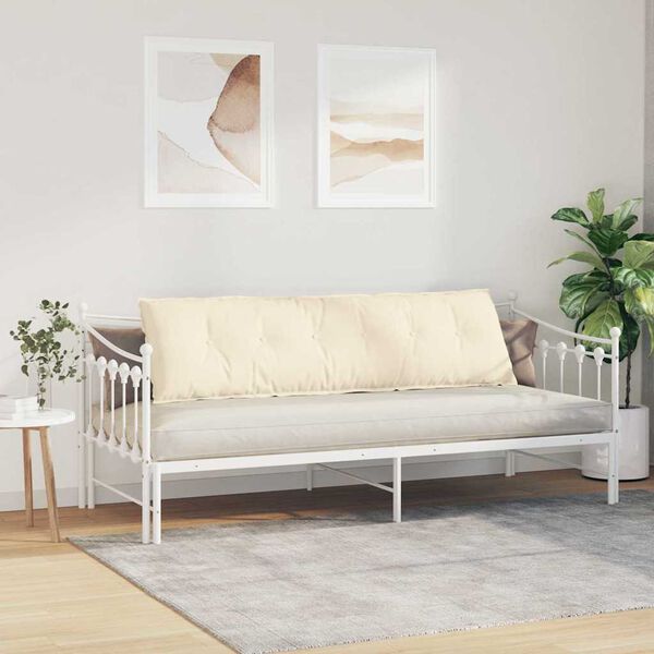 vidaXL R&uuml;ckenkissen Creme 180 x 50 cm Cordstoff