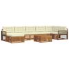 vidaXL Outdoor-Sofagarnitur 8 stk. Natur und Creme