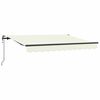 vidaXL Einziehbare Markise Creme 300 x 200 cm Stoff