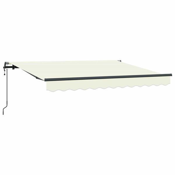 vidaXL Einziehbare Markise Creme 300 x 200 cm Stoff