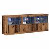 vidaXL LED-Sideboard Altholz 181 x 37 x 67 cm Holzwerkstoff