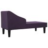 vidaXL Chaiselongue mit Nackenrolle Lila Stoff