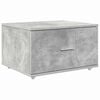 vidaXL Schubladenschrank Mit Rad Beton Grau 55 x 45 x 31 cm