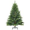 vidaXL K&uuml;nstlicher Weihnachtsbaum mit 150 LEDs Gr&uuml;n 150 cm PE und PVC