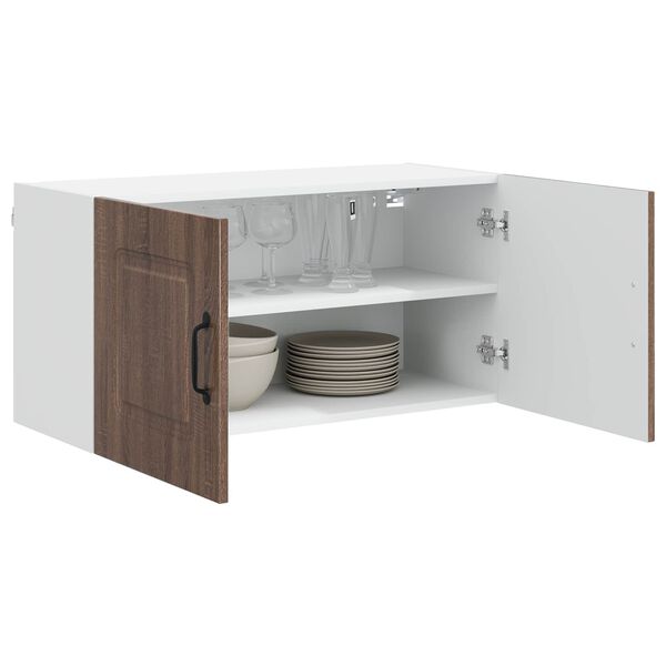 vidaXL K&uuml;chenschrank Kalmar Braun Eichen-Optik 80 x 31 x 40 cm