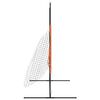 vidaXL Baseball-Netz Tragbar Orange Schwarz 219x107x212cm Stahl Polyester
