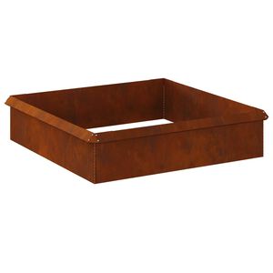 vidaXL Schneckenzauns 8 stk. 100 x 3,5 x 25 cm Wetterfeststahl Rostig
