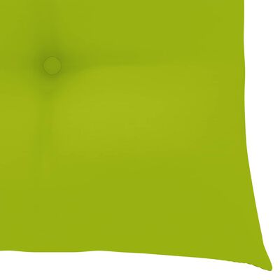 vidaXL Gartenstühle mit Hellgrünen Kissen 6 Stk. Massivholz Teak