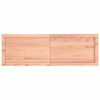 vidaXL Tischplatte Hellbraun 120x40x(2-6)cm Massivholz Eiche Behandelt