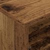 vidaXL Beistelltisch mit R&auml;dern Altholz 50,5 x 50 x 30 cm