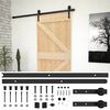 vidaXL Schiebet&uuml;r 90 x 210 cm Massives Kiefernholz