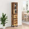 vidaXL Highboard Altholz 34,5 x 34 x 180 cm Holzwerkstoff