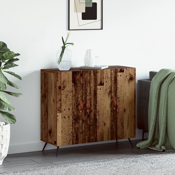 vidaXL Sideboard Altholz 89,5 x 34 x 80 cm Holzwerkstoff