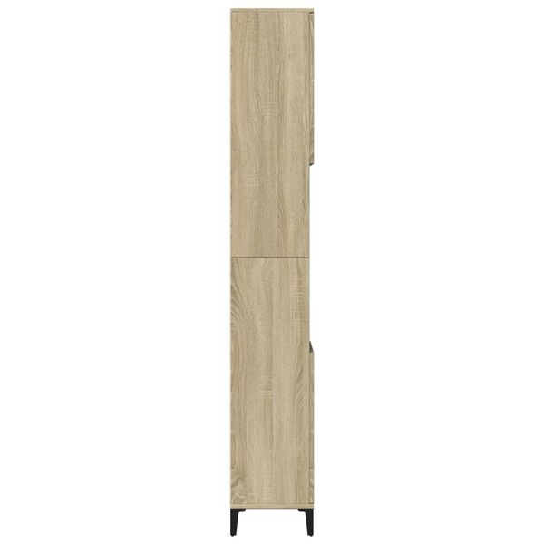 vidaXL Badschrank Sonoma-Eiche 30x30x190 cm Holzwerkstoff