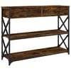 vidaXL Konsolentisch R&auml;uchereiche 100x28x75 cm Holzwerkstoff