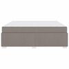vidaXL Bettrahmen mit Matratze Taupe 180 x 200 cm Stoff