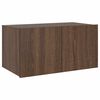 vidaXL TV-Wandschrank mit LED-Leuchten Braun Eichen-Optik 60x35x31 cm