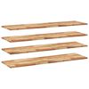 vidaXL Schweberegale 4 Stk. 120x40x2 cm Massivholz Akazie &Ouml;lbehandelt